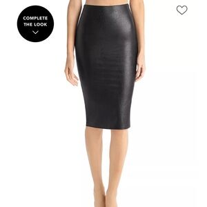 Commando Sleek Black Pencil Skirt